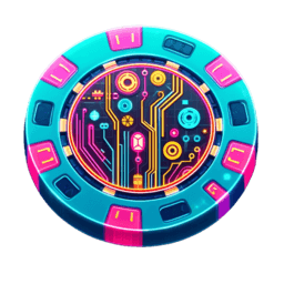 Futuristic poker chip